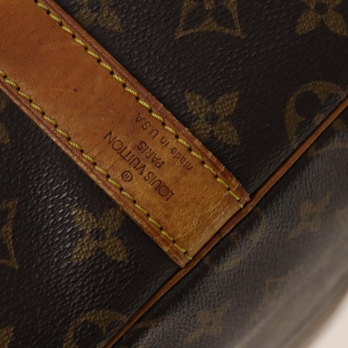 Louis Vuitton Keepall Bag Monogram Canvas, BROWN, CANVAS, Travel bag