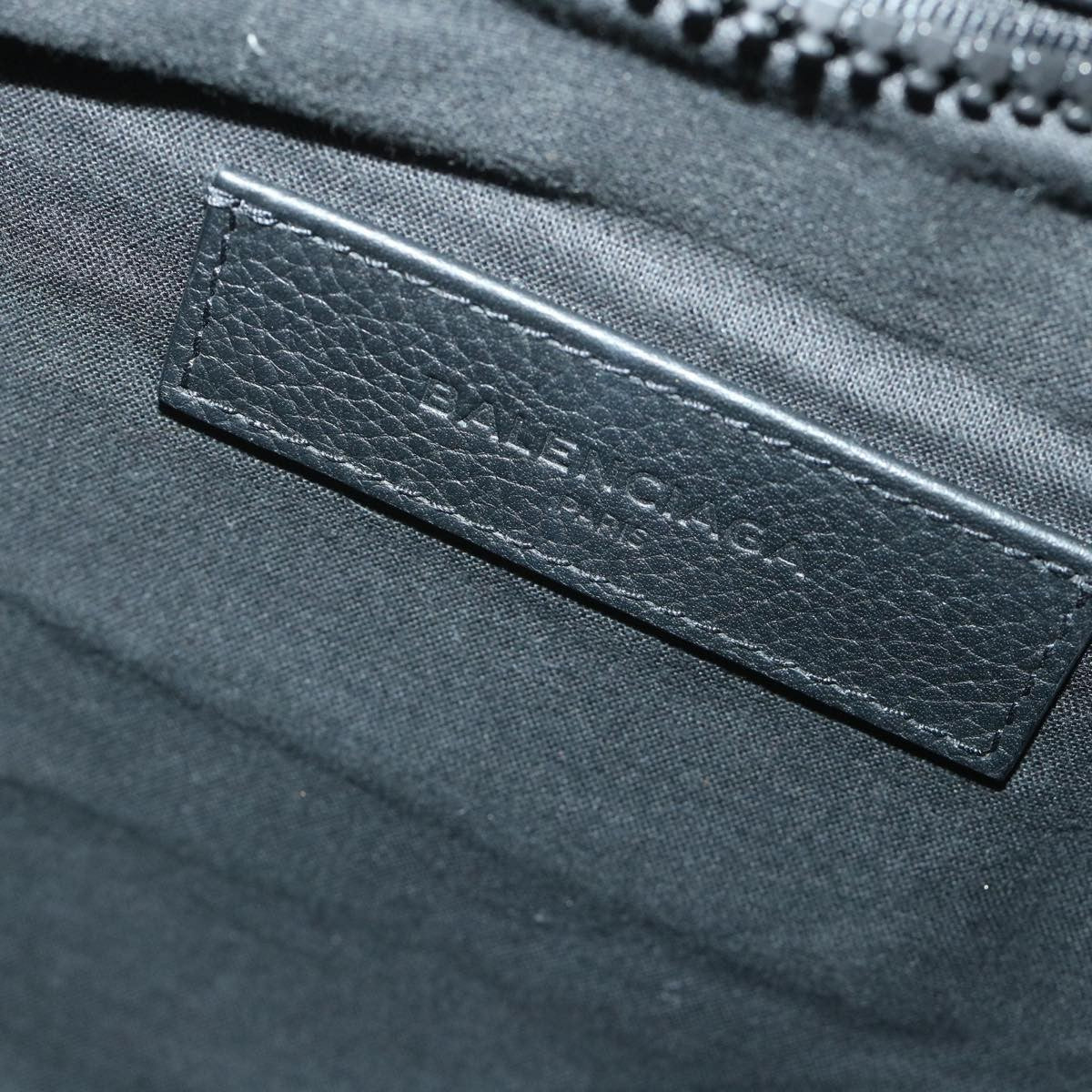 Balenciaga Flap Clutch Canvas with Leather, BLACK, CANVAS, Clutche & pouche