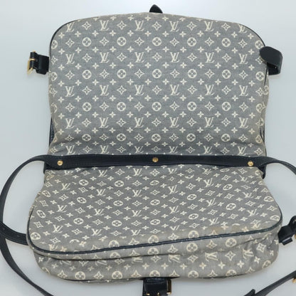 Louis Vuitton Saumur Handbag Monogram Idylle, GRAY, CANVAS, Handbag