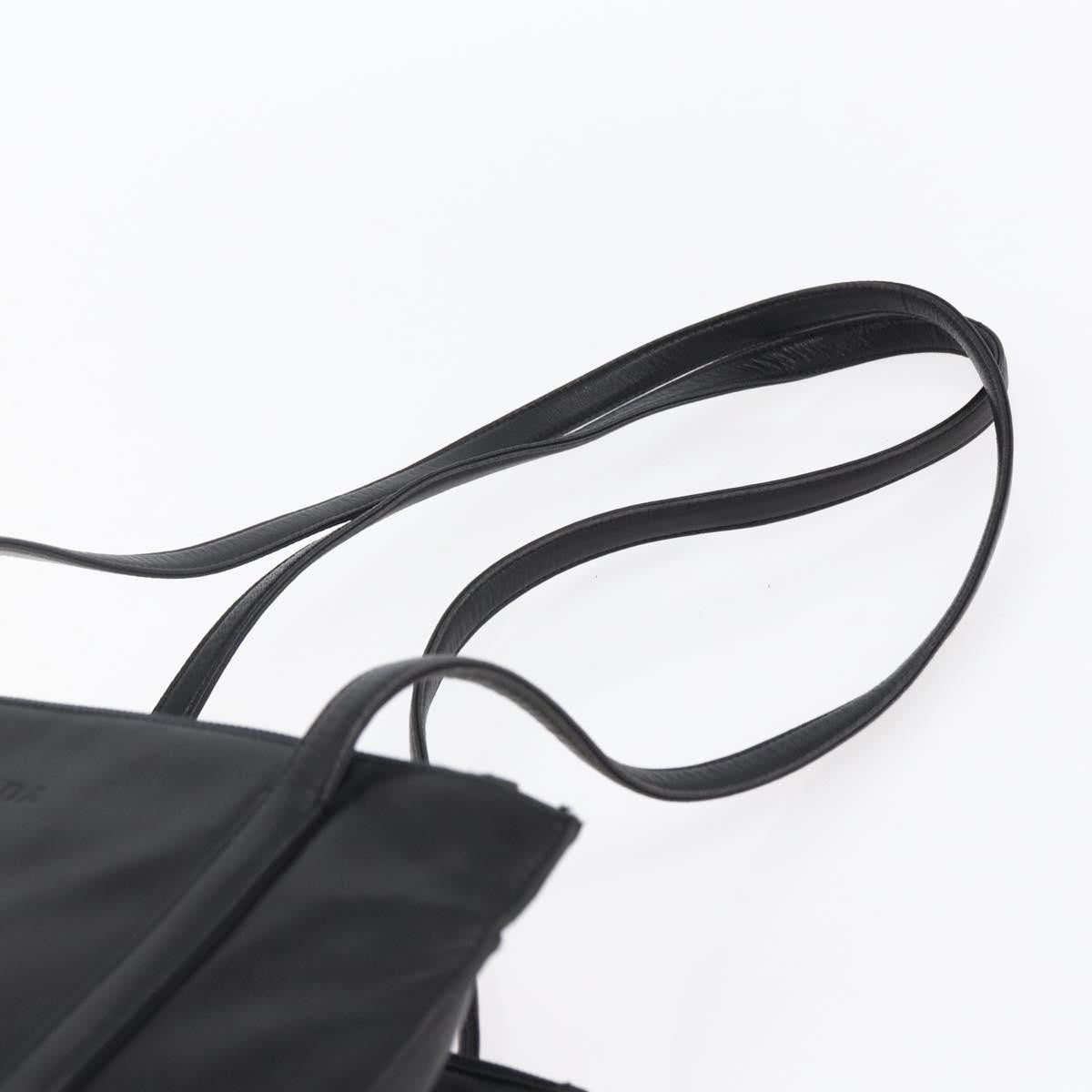 Prada Vintage Shoulder Bag Leather, BLACK, LEATHER, Shoulder bag
