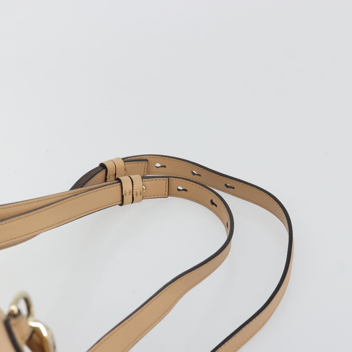 Chloe Faye Backpack Suede with Applique, Beige, Leather, Backpack