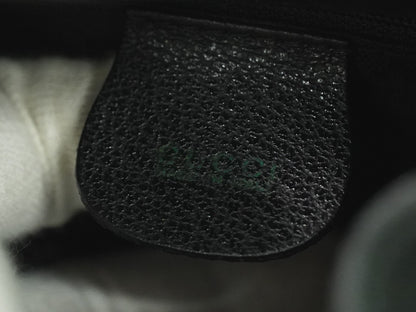 Gucci Vintage Bamboo Backpack Suede, BLACK, SUEDE, Backpack