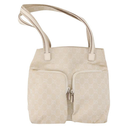 Gucci Double Pocket Tote GG Canvas, ECRU, CANVAS, Handbag