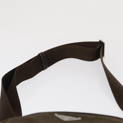 Prada Front Pocket Messenger Bag Tessuto, KHAKI, NYLON, Shoulder bag