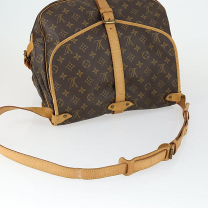 Louis Vuitton Saumur Handbag Monogram Canvas, BROWN, CANVAS, Shoulder bag