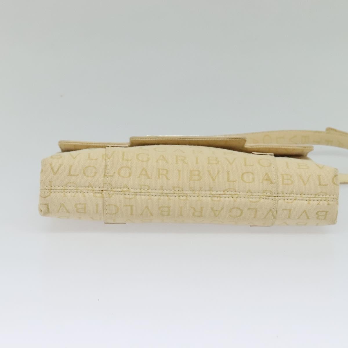 Bvlgari B.Zero1 Logomania Bag Canvas with Leather, BEIGE, CANVAS, Shoulder bag