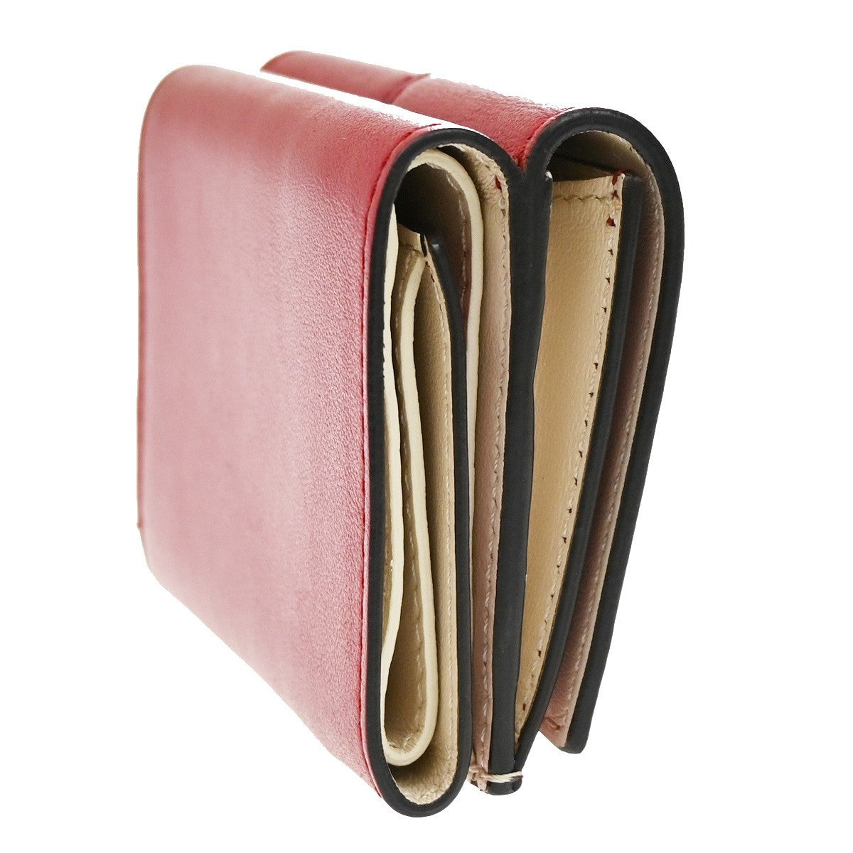 Fendi Peekaboo Wallet Leather, Red, Leather, Wallet