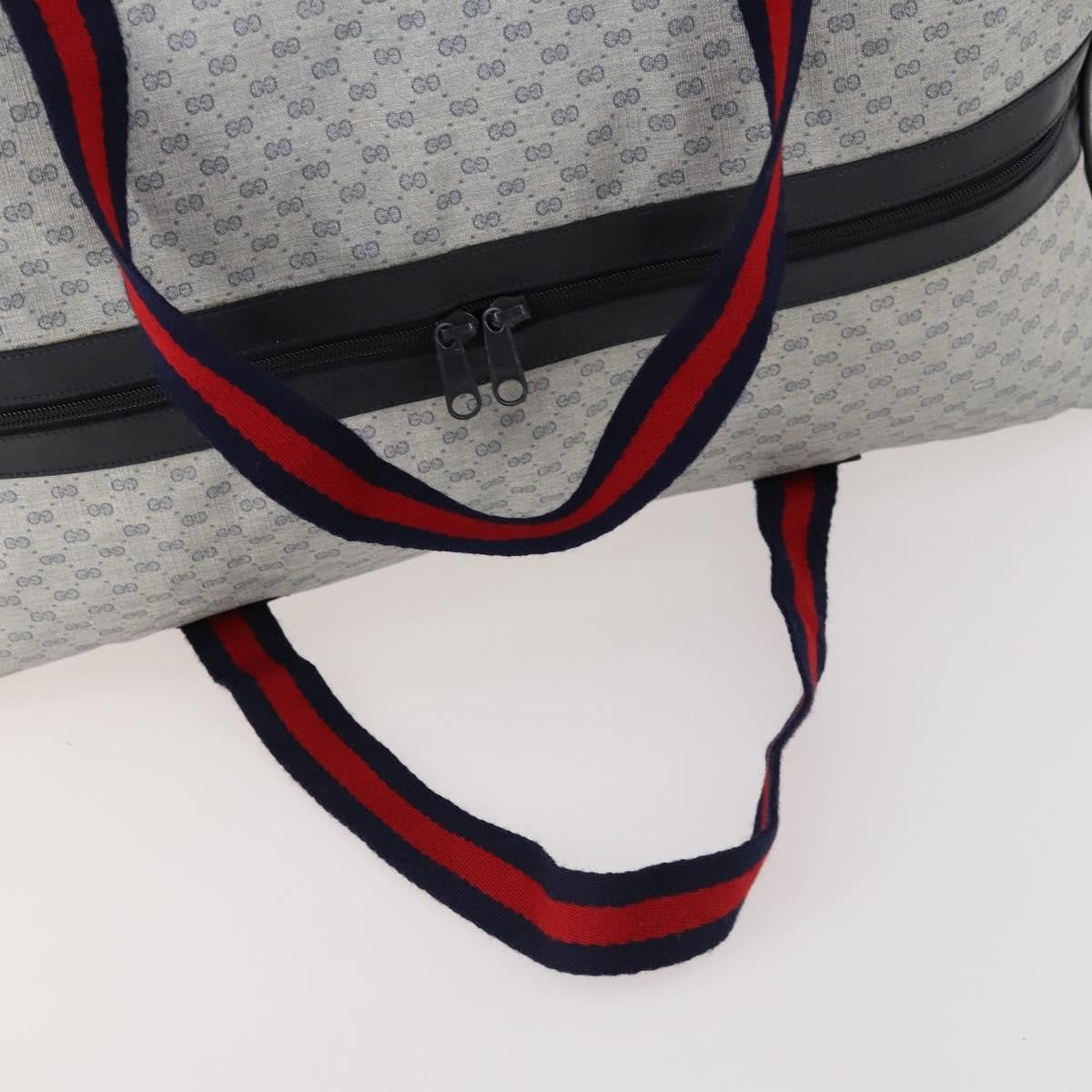 Gucci Web Trim Weekend Duffle Bag GG Coated Canvas, Navy, Canvas, Travel Bag