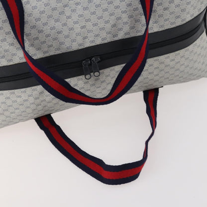 Gucci Web Trim Weekend Duffle Bag GG Coated Canvas, Navy, Canvas, Travel Bag