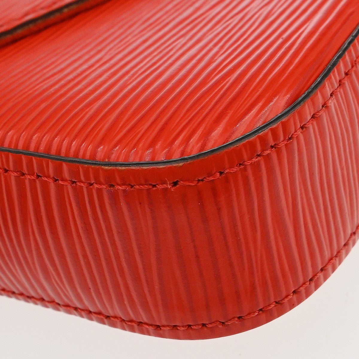 Louis Vuitton Felicie Pochette Epi Leather, Red, Leather, Clutch