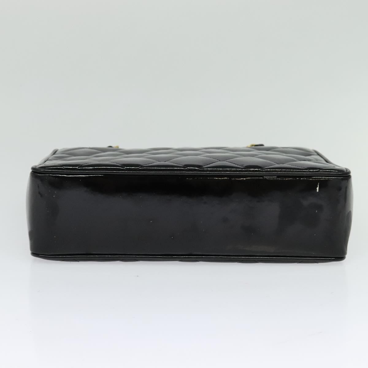 Chanel Chain Shoulder Bag Patent leather, BLACK, PATENT_LEATHER, Shoulder bag