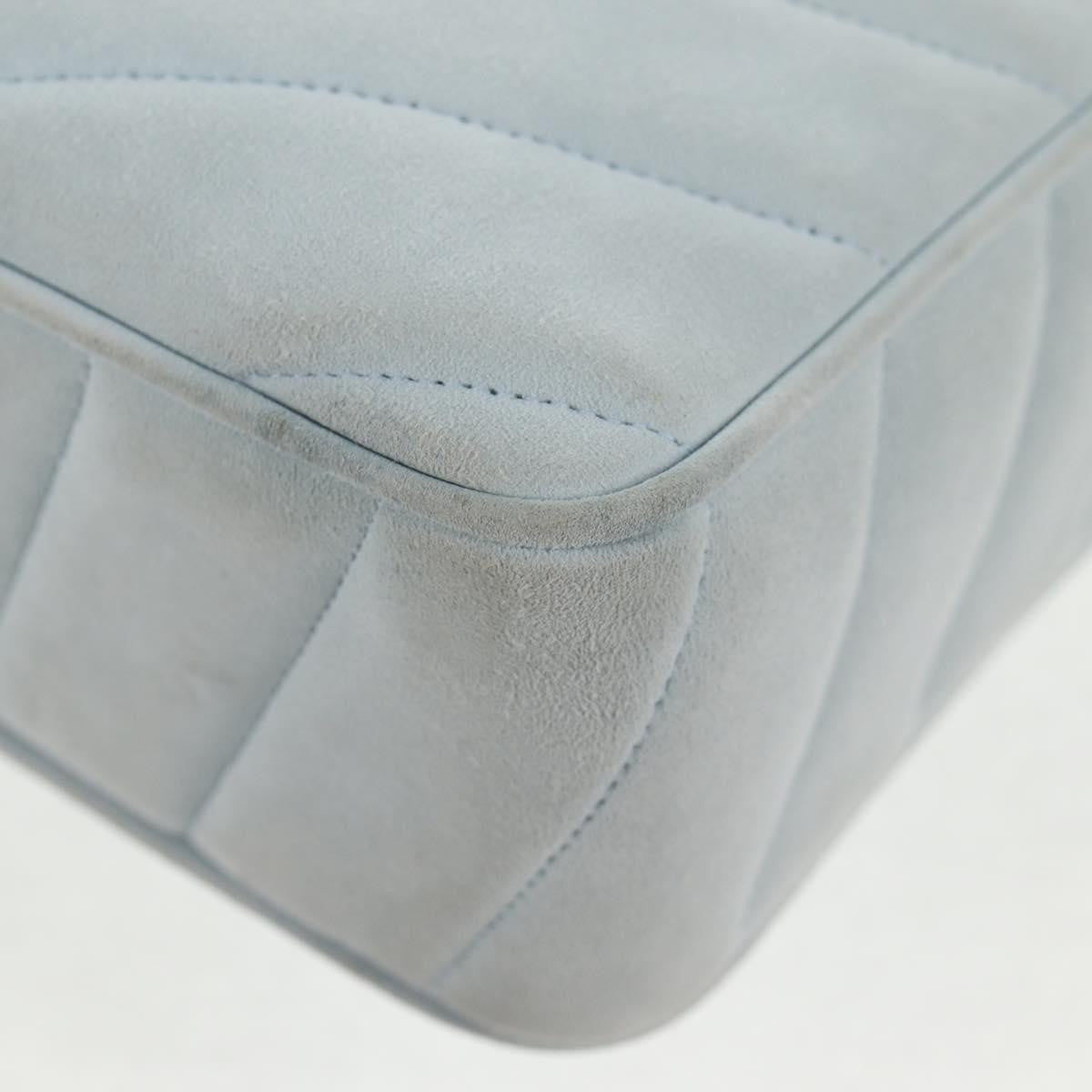 Chanel Vintage Camera bag Suede, BLUE, SUEDE, Crossbody bag