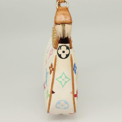 Louis Vuitton Pochette Accessoires Monogram Multicolor, WHITE, CANVAS, Clutche & pouche