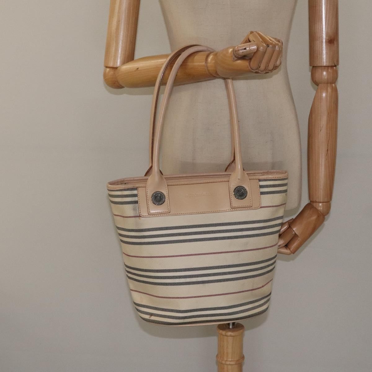 Burberry Nova Check Handbag Nova Check Canvas, BEIGE, CANVAS, Handbag