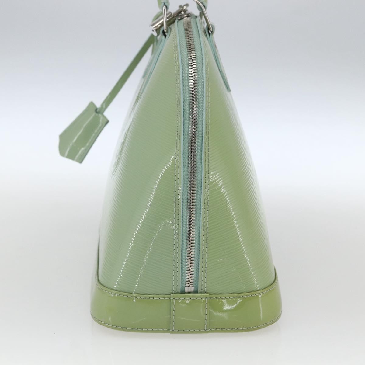 Louis Vuitton Alma Handbag Monogram Vernis, GREEN, PATENT_LEATHER, Handbag