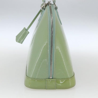 Louis Vuitton Alma Handbag Monogram Vernis, GREEN, PATENT_LEATHER, Handbag