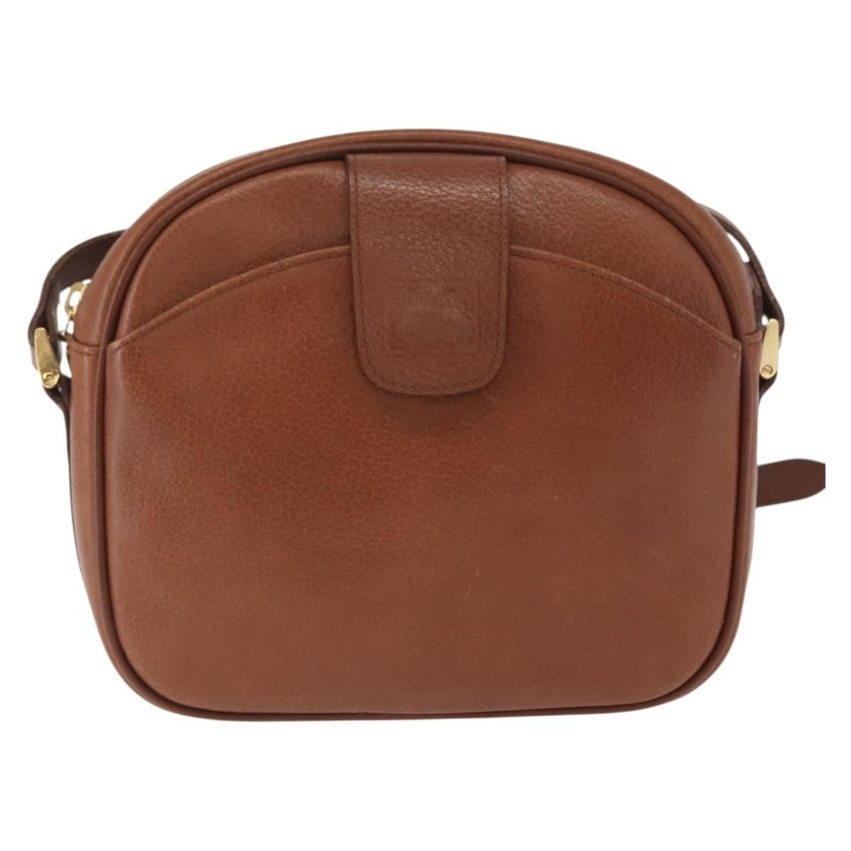Burberry Vintage Shoulder Bag Leather, BROWN, LEATHER, Shoulder bag