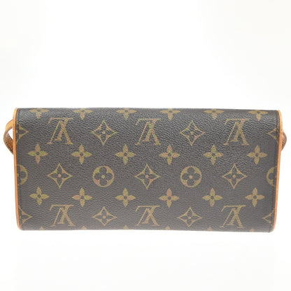 Louis Vuitton Twin Handbag Monogram Canvas, Brown, Canvas, Clutch