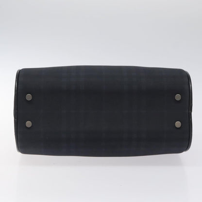 Burberry Nova check boston bag Canvas, NAVY, CANVAS, Handbag