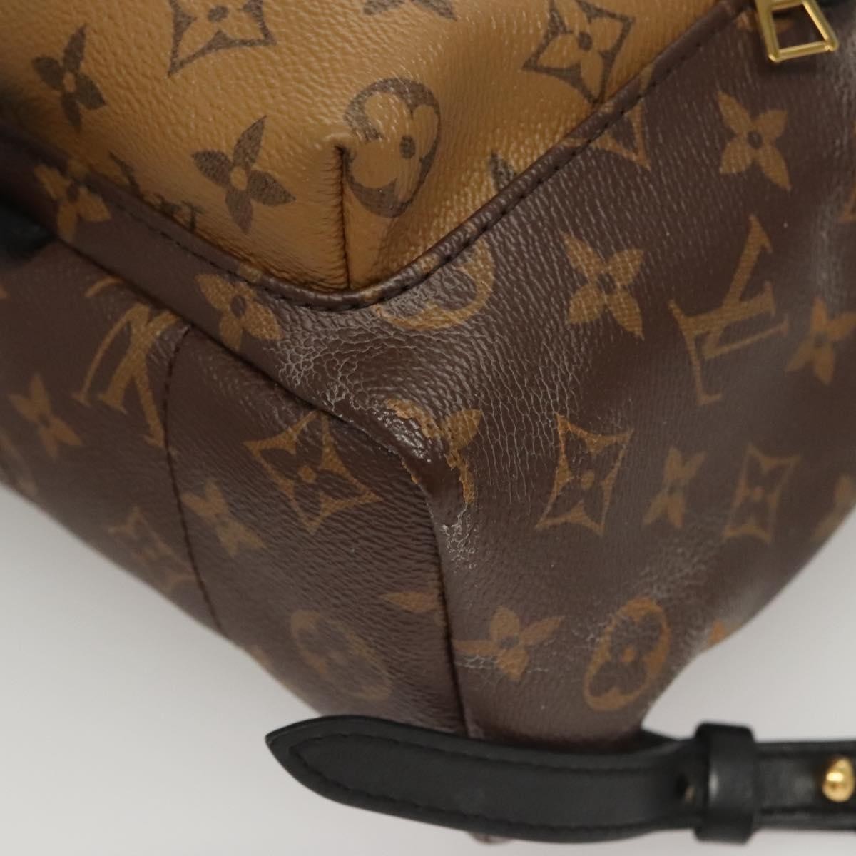 Louis Vuitton Palm Springs Backpack Reverse Monogram Canvas, BROWN, CANVAS, Backpack