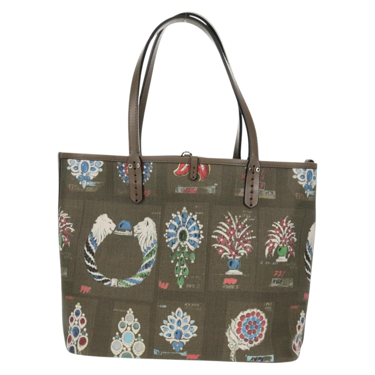 Bvlgari Tote bag Leather, GRAY, LEATHER, Tote bag