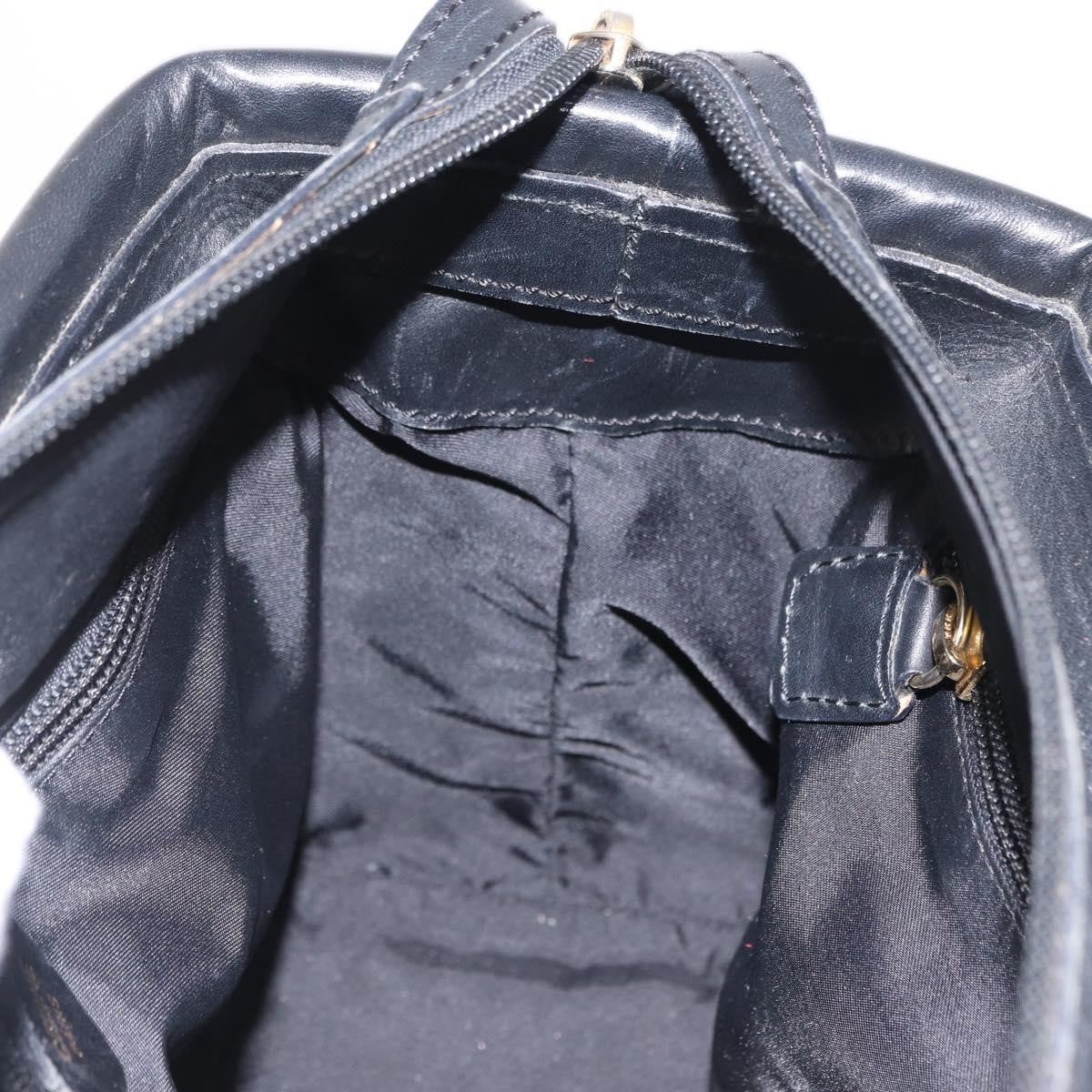 Celine Circle Logo Handbag Nylon, BLACK, NYLON, Handbag