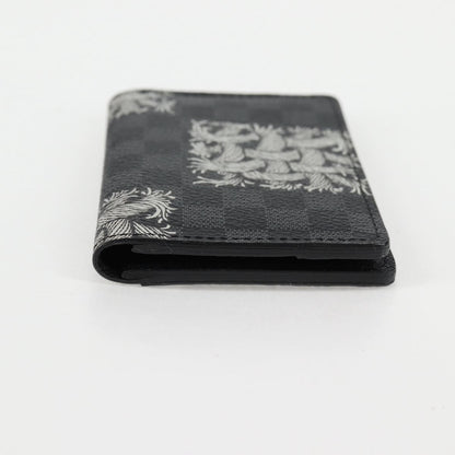 Louis Vuitton Pocket Organizer Limited Edition Nemeth Damier Graphite, BLACK, CANVAS, Clutche & pouche