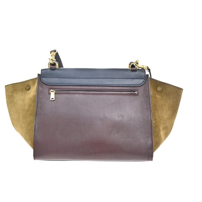 Celine Tricolor Trapeze Bag Leather, MULTICOLOUR, LEATHER, Handbag