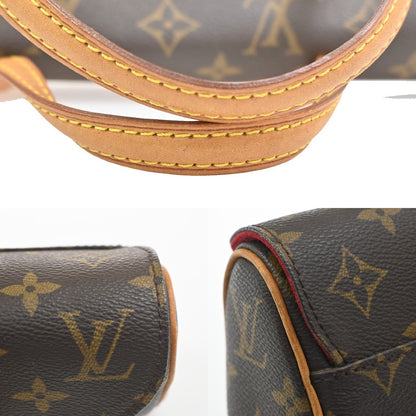 Louis Vuitton Sonatine Handbag Monogram Canvas, Brown, Canvas, Handbag