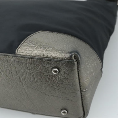 Burberry Vintage Shoulder Bag Nylon, BLACK, NYLON, Shoulder bag