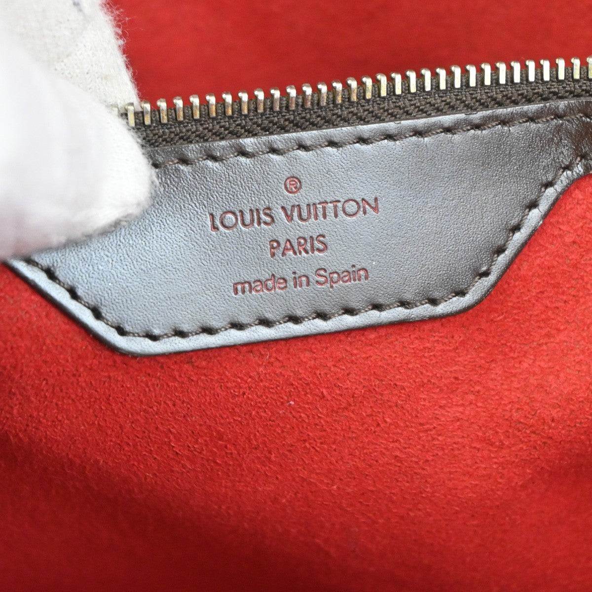 Louis Vuitton Hampstead Handbag Damier, BROWN, CANVAS, Shoulder bag