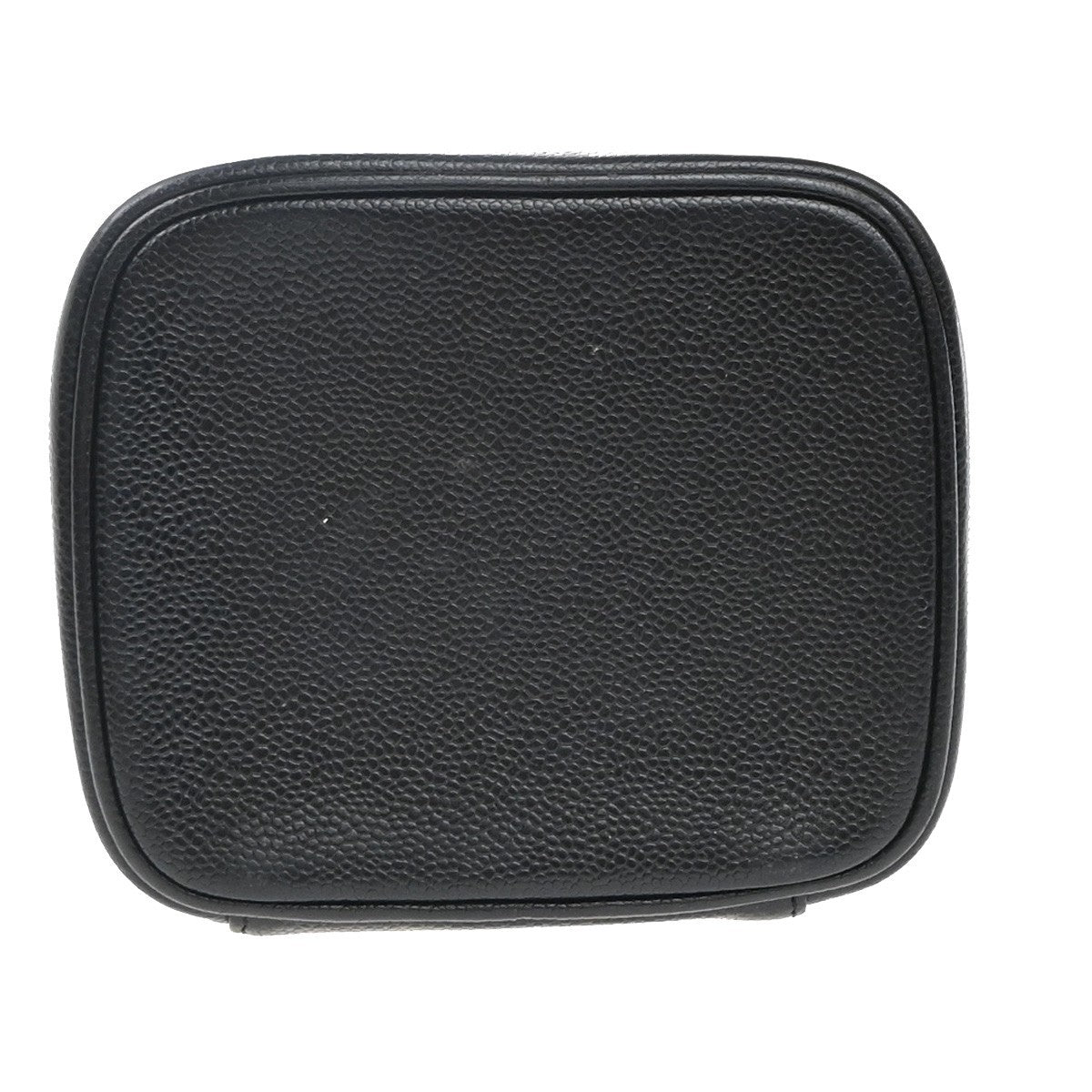 Chanel Vintage Timeless Cosmetic Case Caviar, BLACK, LEATHER, Handbag