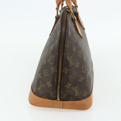 Louis Vuitton Alma Handbag Monogram Canvas, Brown, Canvas, Handbag