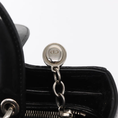 Christian Dior Lady Dior Bag Cannage Quilt Patent, BLACK, PATENT_LEATHER, Handbag