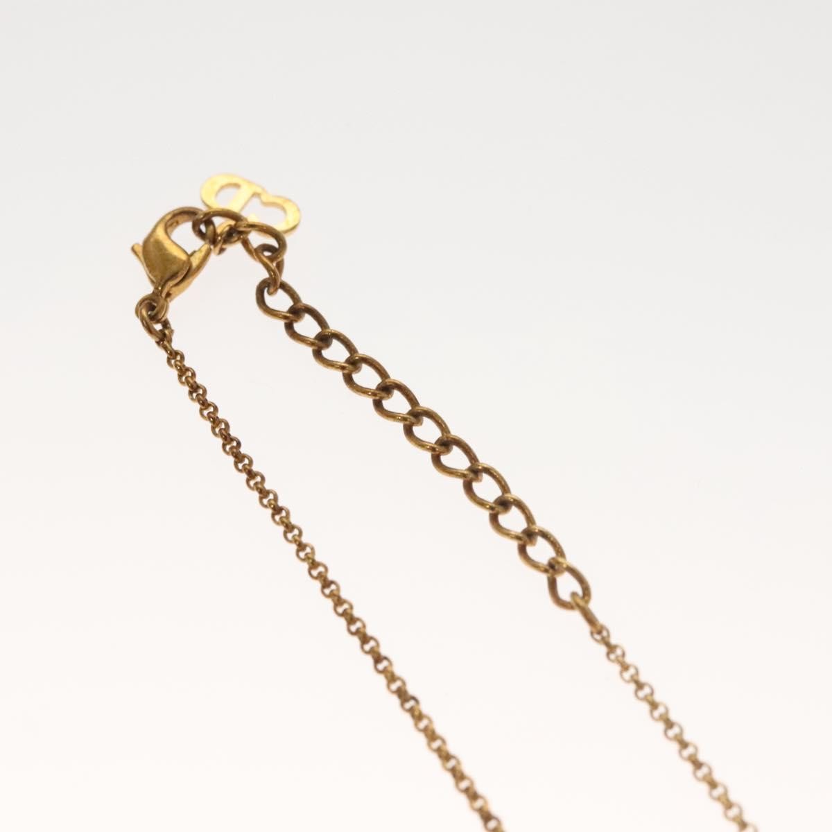 Christian Dior CD Pendant Necklace Gold-plated, GOLD, METAL, Necklace