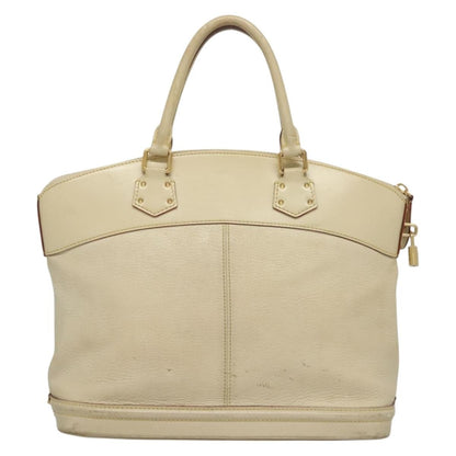 Louis Vuitton Suhali Lockit Handbag Leather, WHITE, LEATHER, Handbag