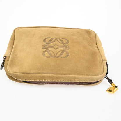 Loewe Vintage Shoulder Bag Suede, BROWN, SUEDE, Shoulder bag