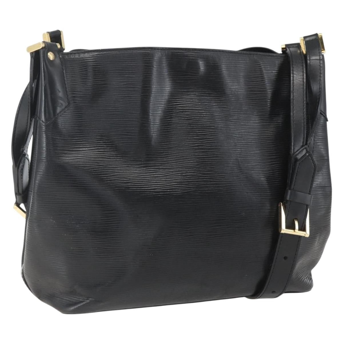 Louis Vuitton Mandara Handbag Epi Leather, BLACK, LEATHER, Tote bag