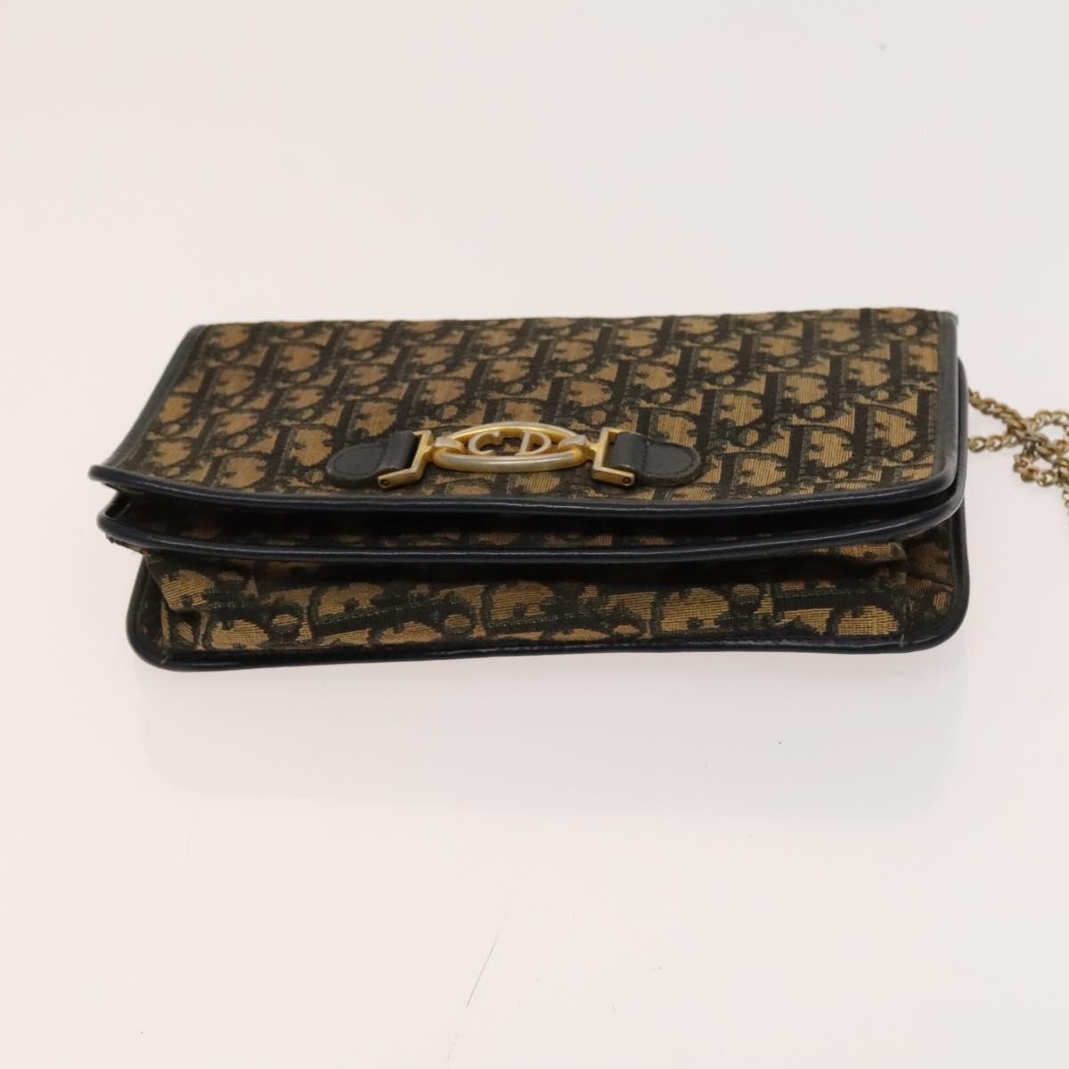 Christian Dior Vintage Trotter Shoulder Bag Canvas, BROWN, CANVAS, Shoulder bag