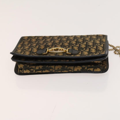 Christian Dior Vintage Trotter Shoulder Bag Canvas, BROWN, CANVAS, Shoulder bag