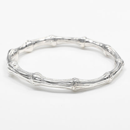 Tiffany & Co. Bamboo Bangle Bracelet Sterling Silver, SILVER, SILVER, Bracelet