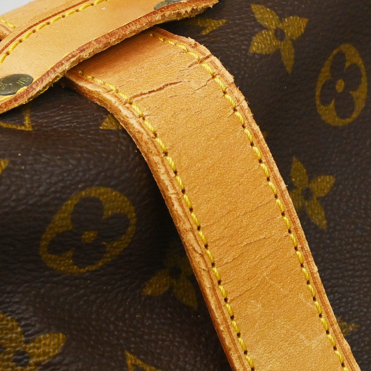 Louis Vuitton Saumur Handbag Monogram Canvas, Brown, Canvas, Shoulder Bag