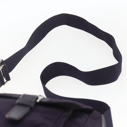 Prada Double Buckle Flap Messenger Bag Tessuto, PURPLE, NYLON, Shoulder bag