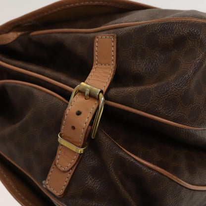 Celine Macadam Shoulder Bag PVC Leather, BROWN, PVC,CANVAS, Crossbody bag