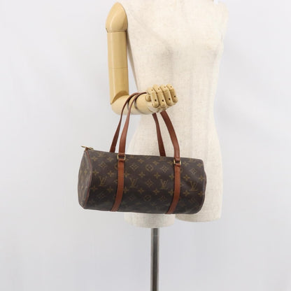 Louis Vuitton Papillon Handbag Monogram Canvas, BROWN, CANVAS, Handbag