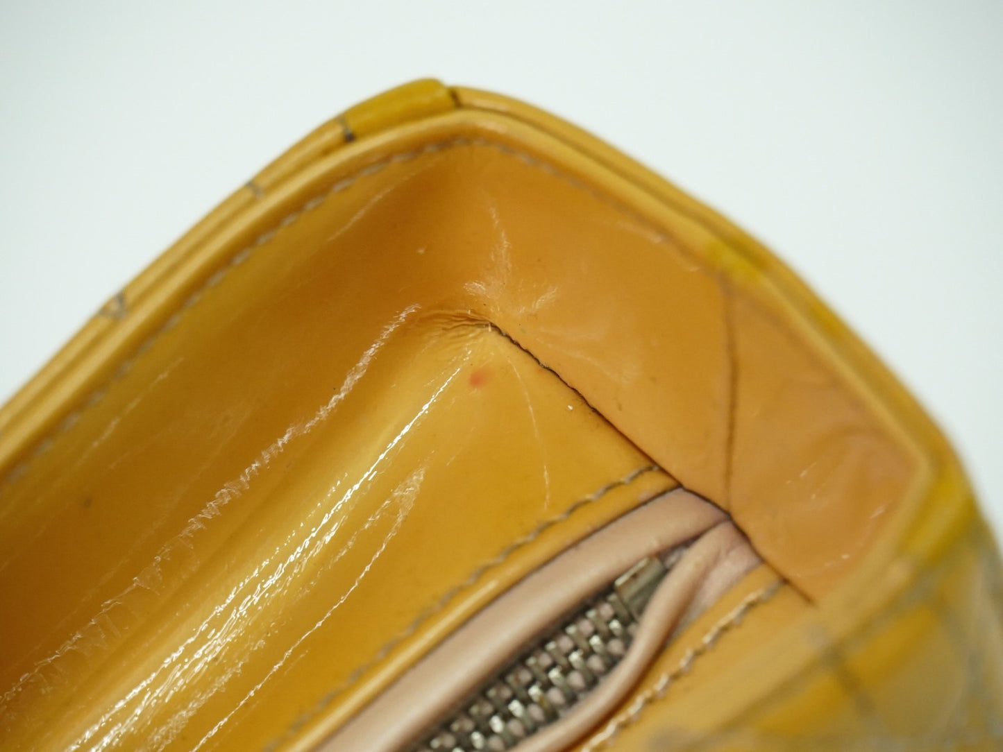 Christian Dior Vintage Lady Dior Bag Cannage Quilt Patent, BEIGE, PATENT_LEATHER, Handbag
