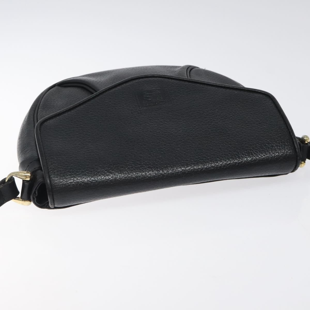Burberry Flap Shoulder Bag Leather, BLACK, LEATHER, Shoulder bag