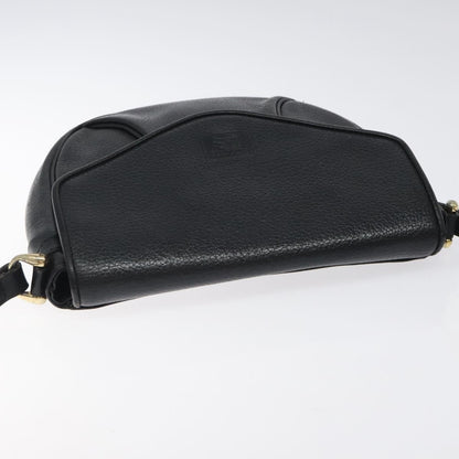 Burberry Flap Shoulder Bag Leather, BLACK, LEATHER, Shoulder bag