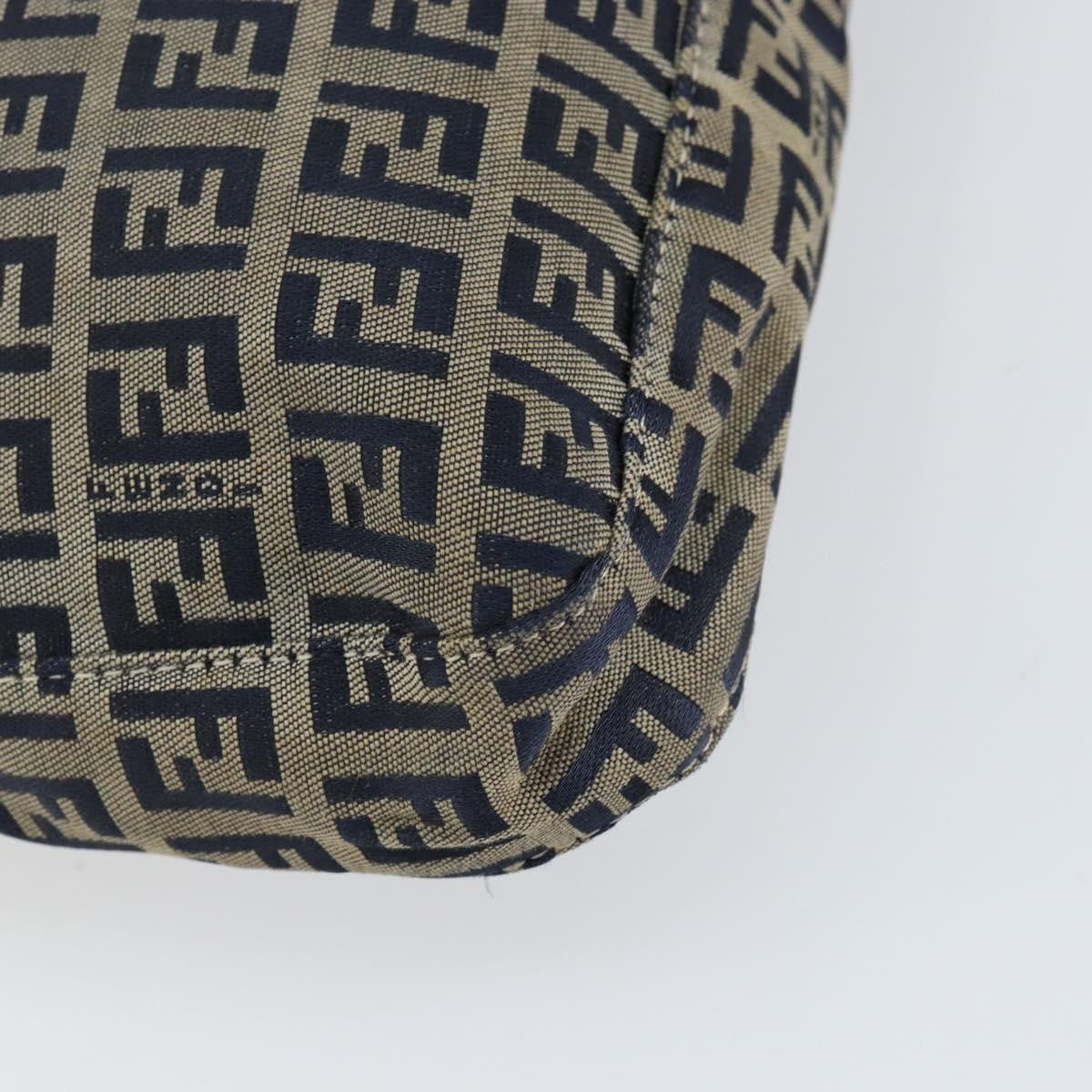 Fendi Vintage Hobo Zucchino Canvas, NAVY, CANVAS, Shoulder bag