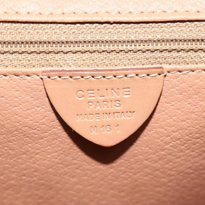 Celine Macadam Handbag Macadam with leather, BROWN, CANVAS, Handbag